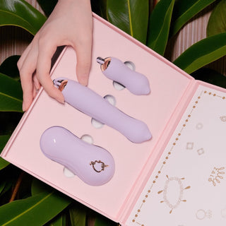 ZALO Unicorn Set with Pulse Wave Suction Stimulator Plus Bullet and Mini Thruster