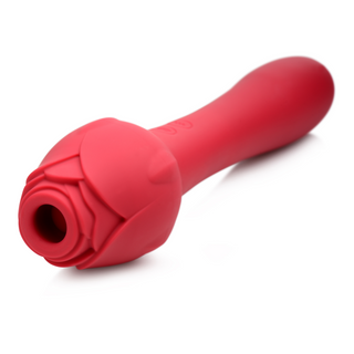 Inmi Bloomgasm Sweet Heart Rose with 5X Suction + 10X Vibrator and Flexible Insertable Handle