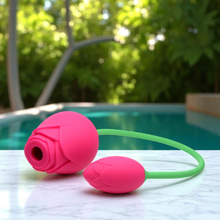 Inmi Bloomgasm Rose Duet Sucking & Vibrating Silicone Duo