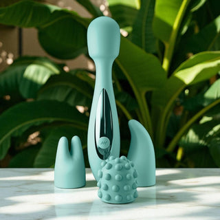 Jimmyjane Canna Petite Massage Wand Set with 3 Interchangeable Tips