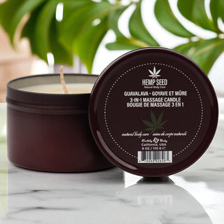 Earthly Body 3-in-1 Guavalava Massage Oil Candle
