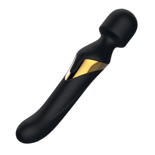Dorcel Dual Orgasms Dual Ended Wand Vibrator with Insertable Rotating Beaded Handle