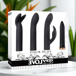 Four Play Bullet Kit with 3 Interchangeable Attachment Heads