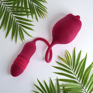 Wild Rose Thrusting Bullet with Tongue-Flicking Rose