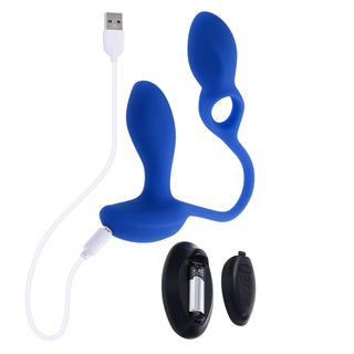 Back For More Wearable Vibrating G or P Spot Massager with Attached Vibe and Remote