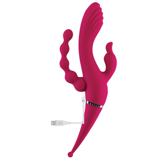 Four By Four Flexible Quadruple Stimulation Vibrator