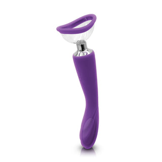 Inya Pump And Vibe 2-In-1 Pump and Massager Set with 2 Pump Heads and Vibrating Handle