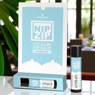 Sensuva Nip Zip Chocolate Mint Ice Cube Nipple and Body Balm