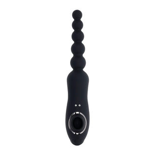Let It Bead Vibrating Anal Beads with Turbo Mode and Powerful Clitoral Suction