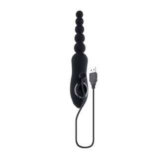 Let It Bead Vibrating Anal Beads with Turbo Mode and Powerful Clitoral Suction