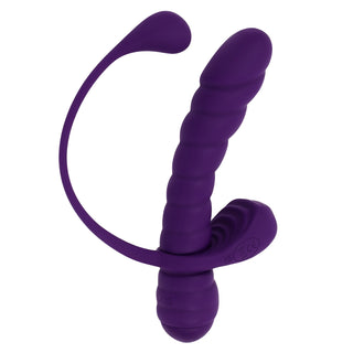 Twisted Playground Vibrator Set with Detachable C-Ring Anal Tail