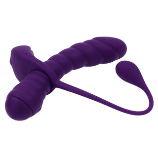 Twisted Playground Vibrator Set with Detachable C-Ring Anal Tail