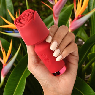 Bloomgasm Pleasure Rose Petite Mini Silicone Rose Wand Set