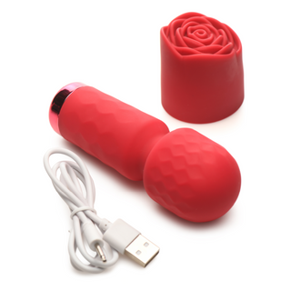 Bloomgasm Pleasure Rose Petite Mini Silicone Rose Wand Set