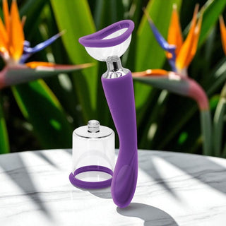 Inya Pump And Vibe 2-In-1 Pump and Massager Set with 2 Pump Heads and Vibrating Handle