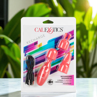 Rechargeable Massager Kit with 3 Attachments