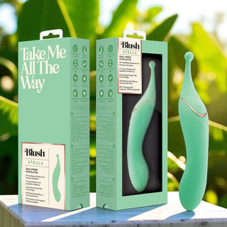 Blush Collection STELLA Dual-Ended Clitoral G-Spot Vibrating Wand With Precision Stimulation