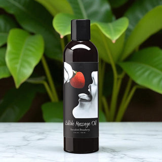 Earthly Body Edible Strawberry Flavored Massage Oil