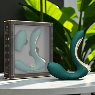 ZALO Legend Series TALIS G-Spot PulseWave Vibrator Kit with Tapping Feature, Air Pulse Sleeve, and Heating Function