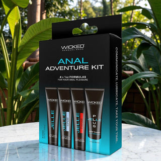 Wicked Anal Adventure Lube Variety Kit
