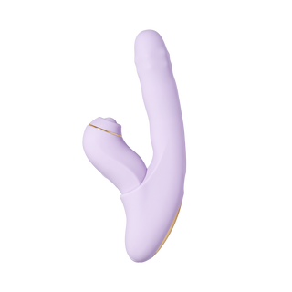 Svakom DUOGLOW Self-Warming Thrusting Beaded Vibrator with Detachable Pulsating Stimulator