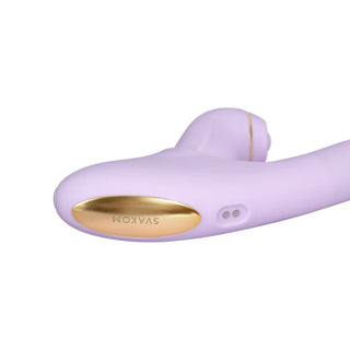 Svakom DUOGLOW Self-Warming Thrusting Beaded Vibrator with Detachable Pulsating Stimulator