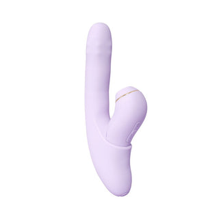 Svakom DUOGLOW Self-Warming Thrusting Beaded Vibrator with Detachable Pulsating Stimulator