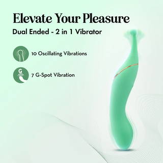 Blush Collection STELLA Dual-Ended Clitoral G-Spot Vibrating Wand With Precision Stimulation