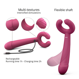 Love to Love Please Me Triple Motor Flexible Multi-Play Vibrator & Masturbator
